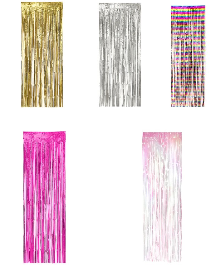 RIDEAU DISCO 5 COLORIS (Taille 1 m (H) x 2 m (L))