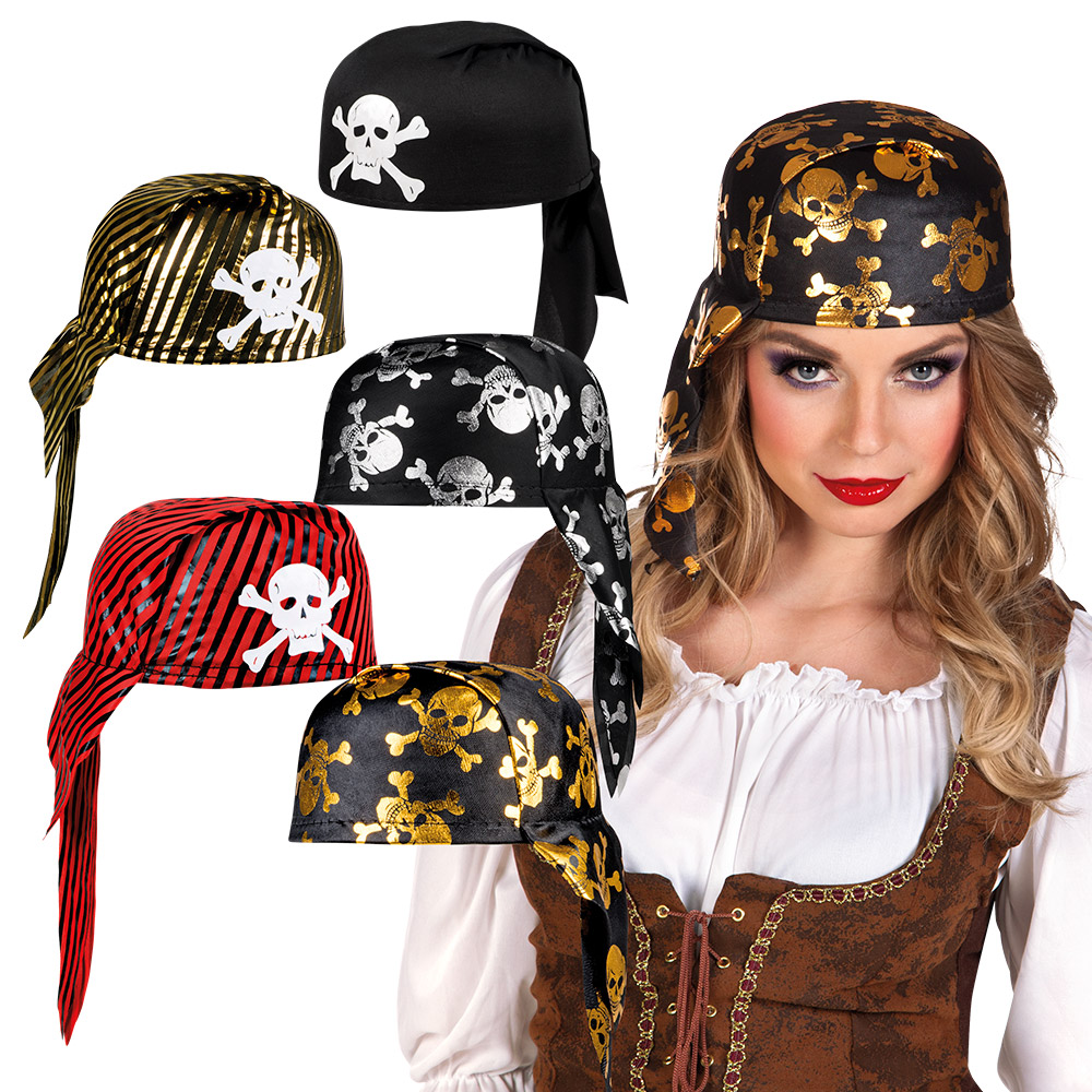 CHAPEAU BANDANA PIRATE (Assortiment 5 coloris)