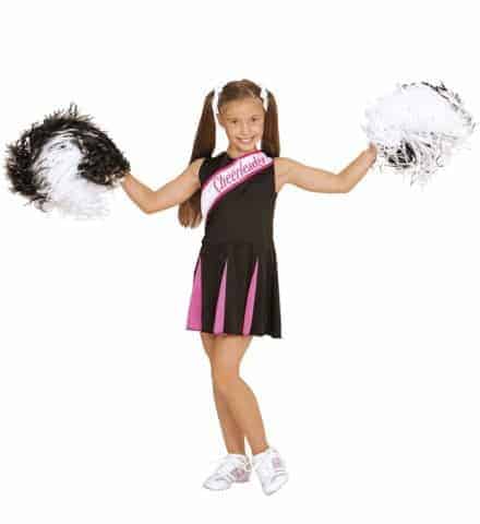 TENUE PETITE POMPOM GIRL (Robe enfant rose et noire) Tailles enfants - Démo vidéo