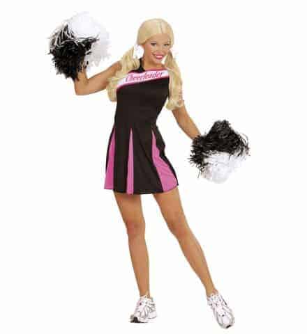 POMPOM GIRL NOIR/ROSE (Tailles adultes - Démo vidéo)