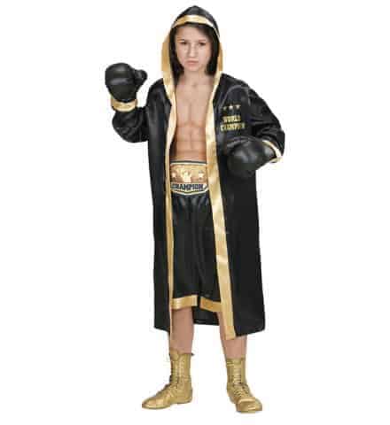 CHAMPION DE BOXE (Peignoir, short, gants) Tailles enfants - Démo vidéo