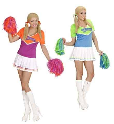TENUE DE POMPOM GIRLS (Pompons et robe - 2 coloris) Tailles adultes - Démo vidéo