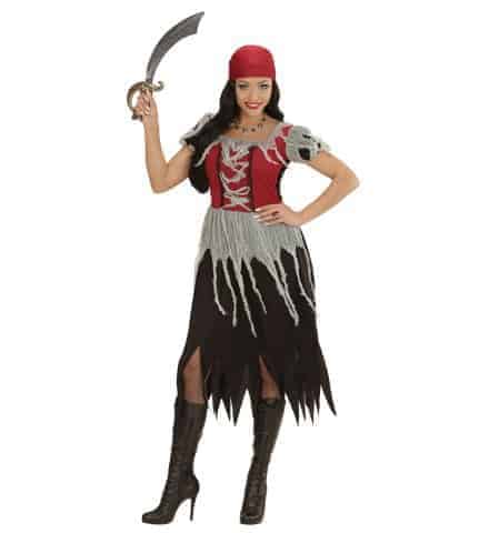 TENUE DE FEMME PIRATE (Robe de pirate et bandana) Tailles adultes - Démo vidéo
