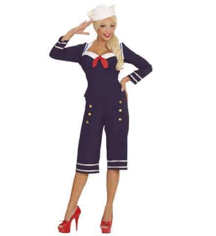 PIN UP MARINE ANNÉES 50 (Veste, pantalon, calot) Tailles adultes - Démo vidéo