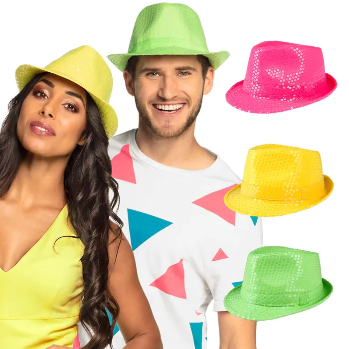 BORSALINO DISCO FLUO (Paillettes - 3 coloris)