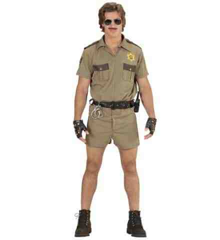 POLICIER CALIFORNIEN (Chemise, short, ceinture) Tailles adultes - Démo vidéo
