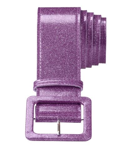 CEINTURE DISCO VIOLETTE (Longueur 120 cm - Paillettes)