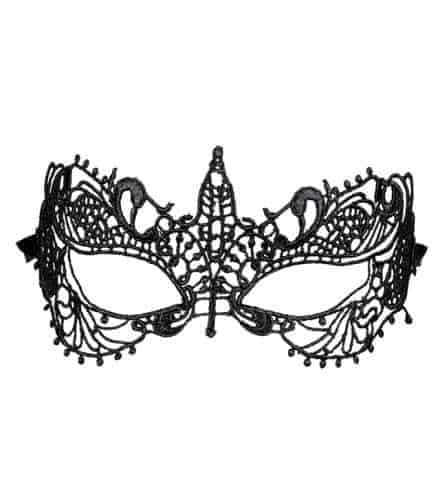 LOUP NOIR EN DENTELLE