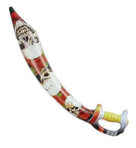 ÉPÉE DE PIRATE GONFLABLE (Sabre décoré 75 cm)