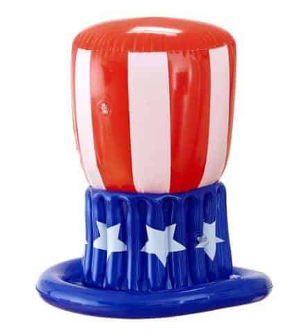 CHAPEAU ONCLE SAM (Chapeau gonflable 50 cm)