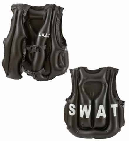 GILET PARE BALLES S.W.A.T (Gilet gonflable pour enfant) Unité police d'élite SWAT