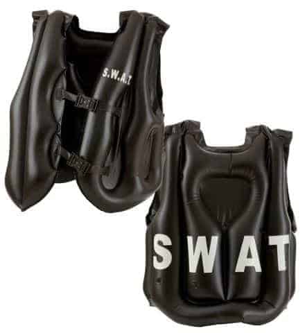 GILET PARE BALLES S.W.A.T (Gilet gonflable pour adulte) Unité police d'élite SWAT