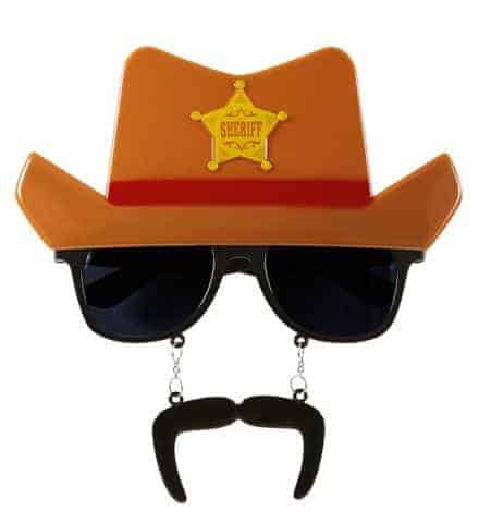 LUNETTES COW BOY (Chapeau + moustaches)