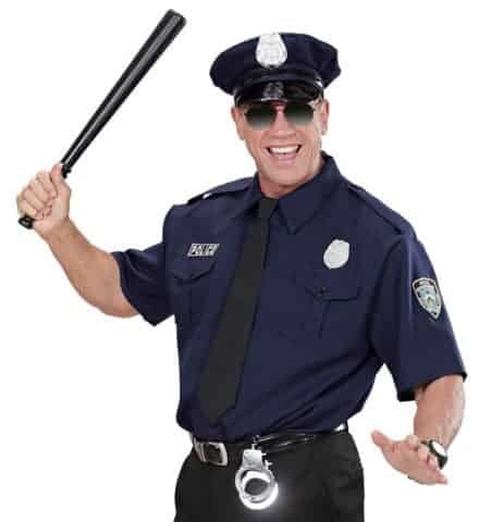 OFFICIER DE POLICE NYPD (Chemise, cravate, chapeau) Tailles adultes - Démo vidéo