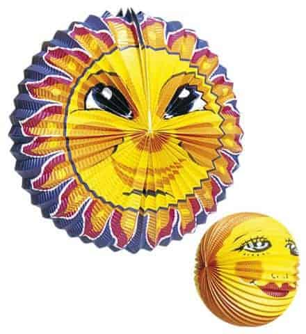 GLOBES SOLEIL DÉCORATION (Assortiment 2 modèles) Rond 25 cm - ovale 30 cm