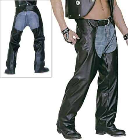 PANTALON DE MOTARD (Modèle homme simili cuir) Tailles adultes