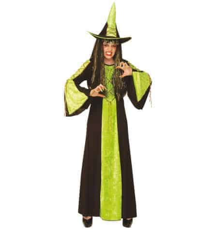 PETITE SORCIÈRE CHÂTEAU (Robe enfant avec chapeau) de 5 à 13 ans - 3 coloris