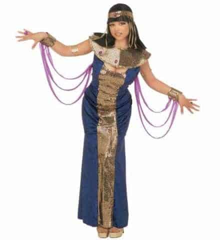 DÉGUISEMENT NÉFERTITI (Robe, voile et accessoires) Tailles adultes
