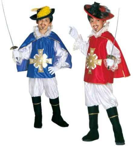 COSTUME MOUSQUETAIRE (Costume et accessoires) Tailles enfants - 2 coloris