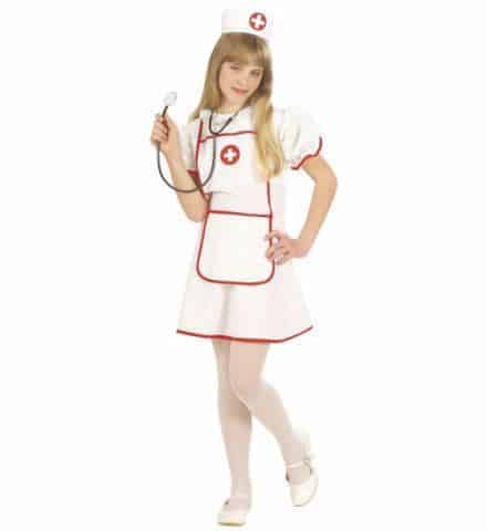 TENUE D’INFIRMIÈRE NURSE (Robe et croix lumineuse) Avec coiffe - Taille 5/13 ans