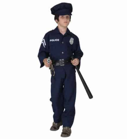 COSTUME PETIT POLICIER (Veste + Badge lumineux) Pantalon, ceinture, chapeau