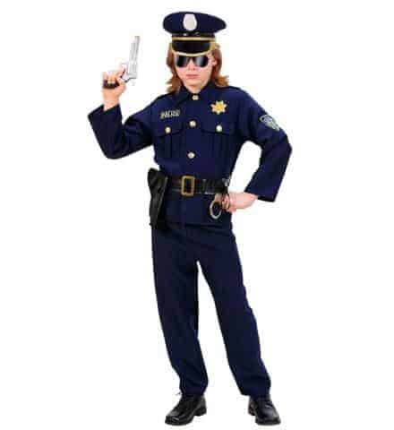 TENUE POLICIER ENFANT (Veste, pantalon, ceinture) Etui holster et casquette