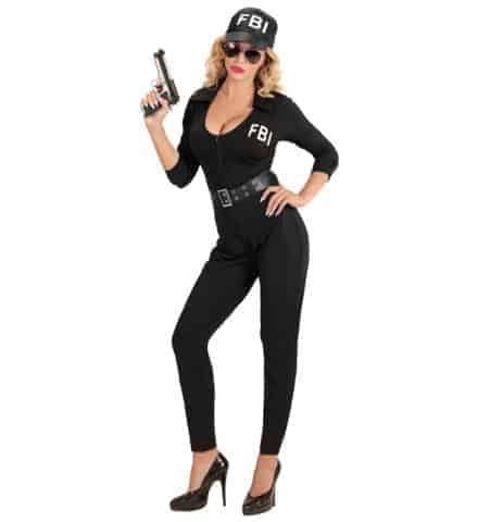 COSTUME FEMME AGENT FBI (Tenue, ceinture, casquette) Tailles adultes - Démo vidéo