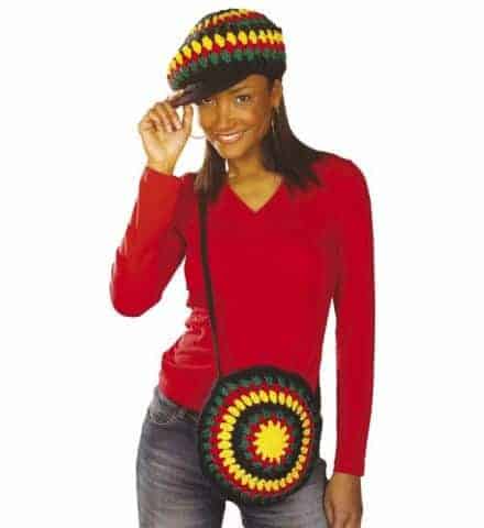 SAC RASTA BANDOULIÈRE (Sac à main en crochet)