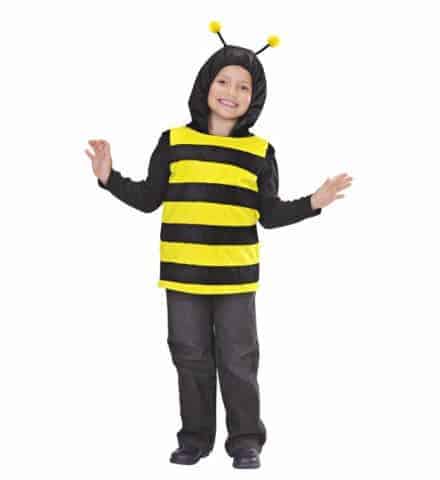 TUNIQUE D'ABEILLE ENFANT (Tunique avec capuche) Tailles 3/5 ans et 5/8 ans