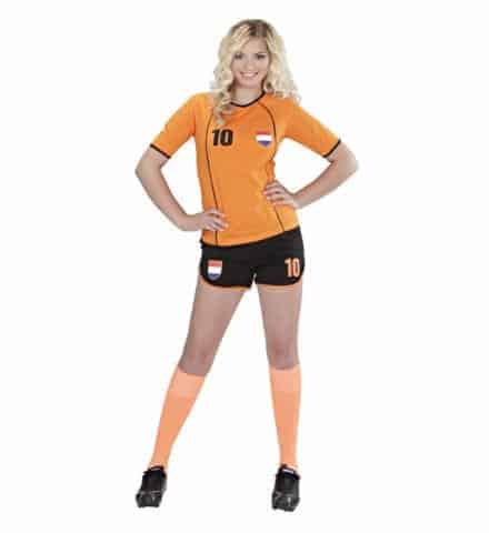 FOOTBALLEUSE HOLLANDAISE (Ensemble maillot et short) Tailles adultes - Démo Vidéo