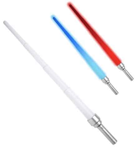 SABRE LASER EXTENSIBLE (Sabre lumineux 3 coloris) Longueur 90 cm