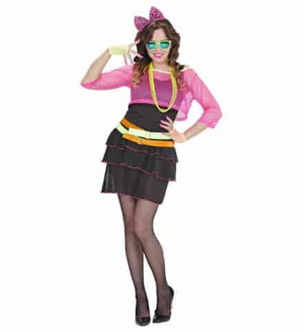ROBE FILLE DES ANNÉES 80 (Robe, caraco, accessoires) Tailles adultes - Démo vidéo