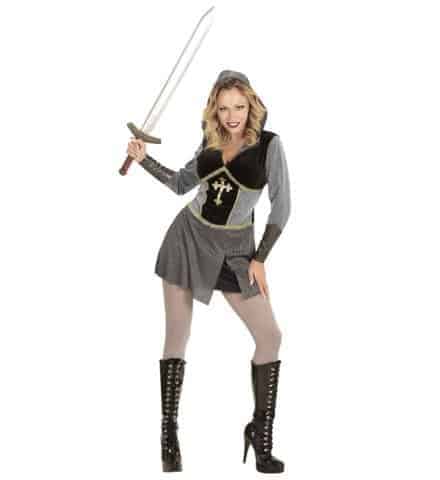 COSTUME JEANNE D'ARC (Robe à capuche + brassards) Adultes/Ados - Démo vidéo