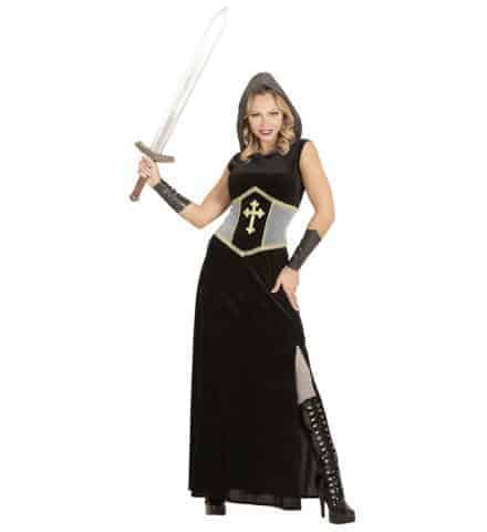 COSTUME JEANNE D'ARC (Robe à capuche + brassards) Tailles adultes - Démo vidéo