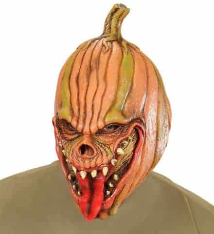 MASQUE CITROUILLE LATEX (Masque démoniaque 3/4) Masque latex - Démo vidéo