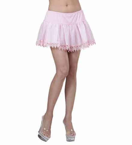 JUPON ROSE AVEC DENTELLE