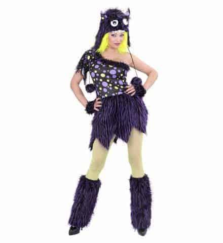 MONSTRE FILLE VIOLET LUXE (Costume + accessoires) Tailles adultes - Démo vidéo