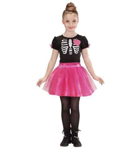 FILLE SQUELETTE BALLERINE (Costume avec tutu rose) Tailles enfants - Démo vidéo