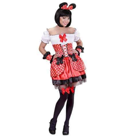 ROBE ROUGE DE SOURIS (Robe, bracelets, oreilles) Tailles adultes - Démo vidéo