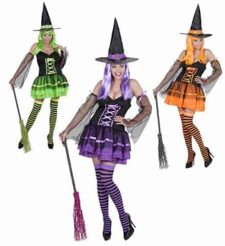 ROBE DE SORCIÈRE FASHION (Bracelets, voiles, chapeau) Pack 3 coloris - Démo vidéo