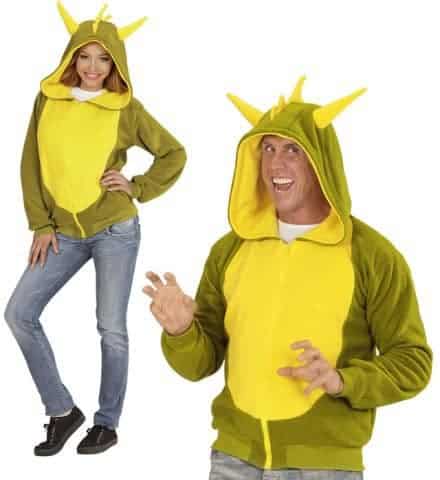 Veste polaire a capuche dragon
