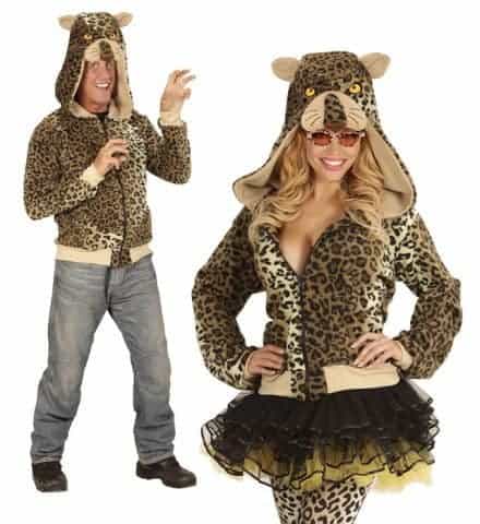 Blouson polaire leopard