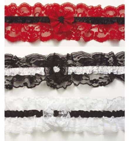 JARRETIÈRES FLEURS (Assortiment 3 coloris)