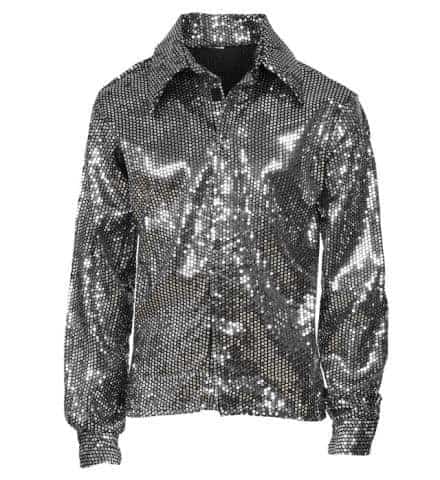 CHEMISE KING OF POP (Chemise avec paillettes) Tailles adultes