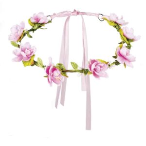 COURONNE AVEC FLEURS (Serre tête - Fleurs roses) – Image 3
