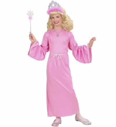 JEUNE FÉE PRINCESSE ROSE (Robe, ceinture, couronne) Tailles enfants de 8 à 13 ans