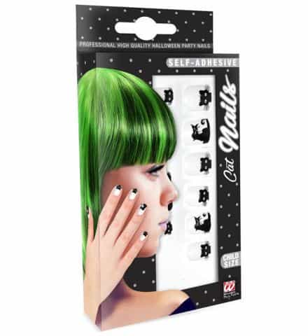 ONGLES GRIFFES DE CHAT (Auto adhésifs pour enfants) Pack de 12 faux ongles