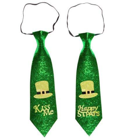 CRAVATE SAINT PATRICK (Cravate à paillettes) Assortiment 2 modèles
