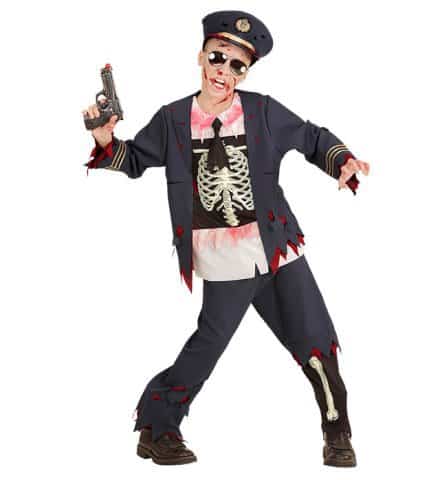 PETIT POLICIER ZOMBIE (Costume avec casquette) Tailles enfants - Démo vidéo