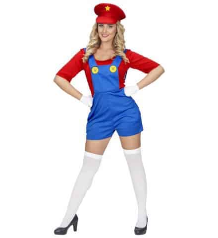 FEMME SUPER PLOMBIER (Combinaison avec chapeau) Tailles adultes - Démo vidéo